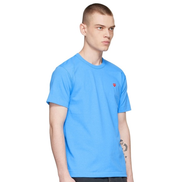Comme des garcons play light blue tshirt - Picture 2 of 8